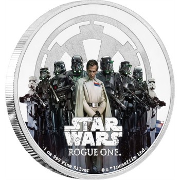 Star Wars Rogue One 1 Oz Silver Coin Empire
